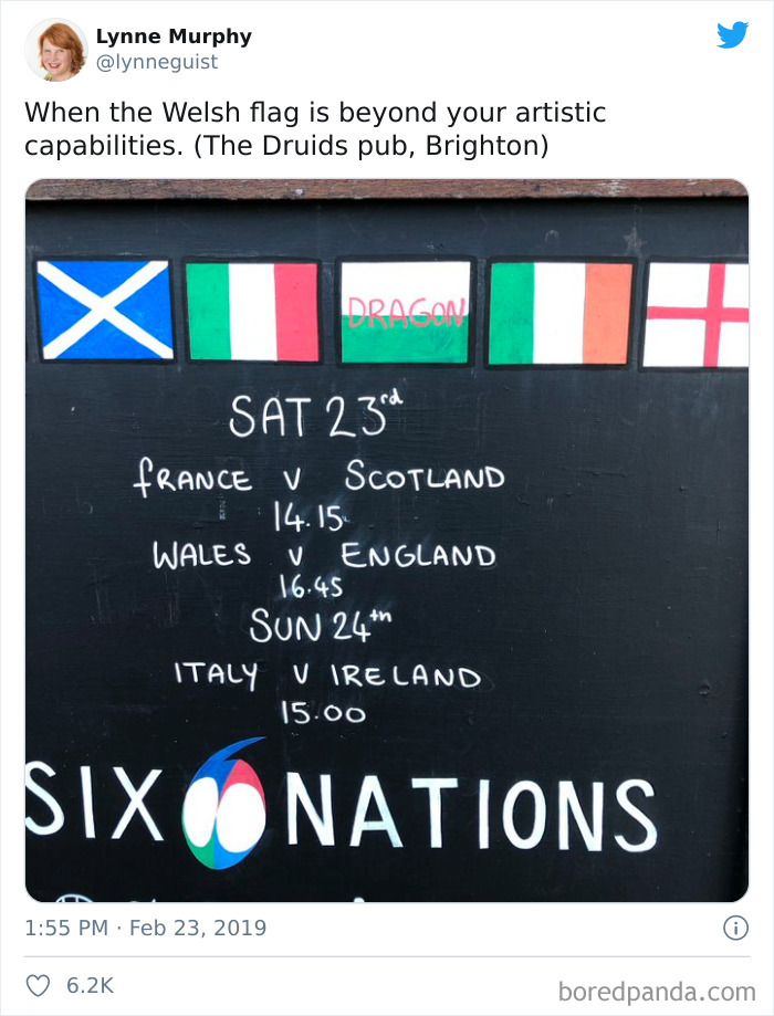 Painted Wales’ Flag For Ya, Boss