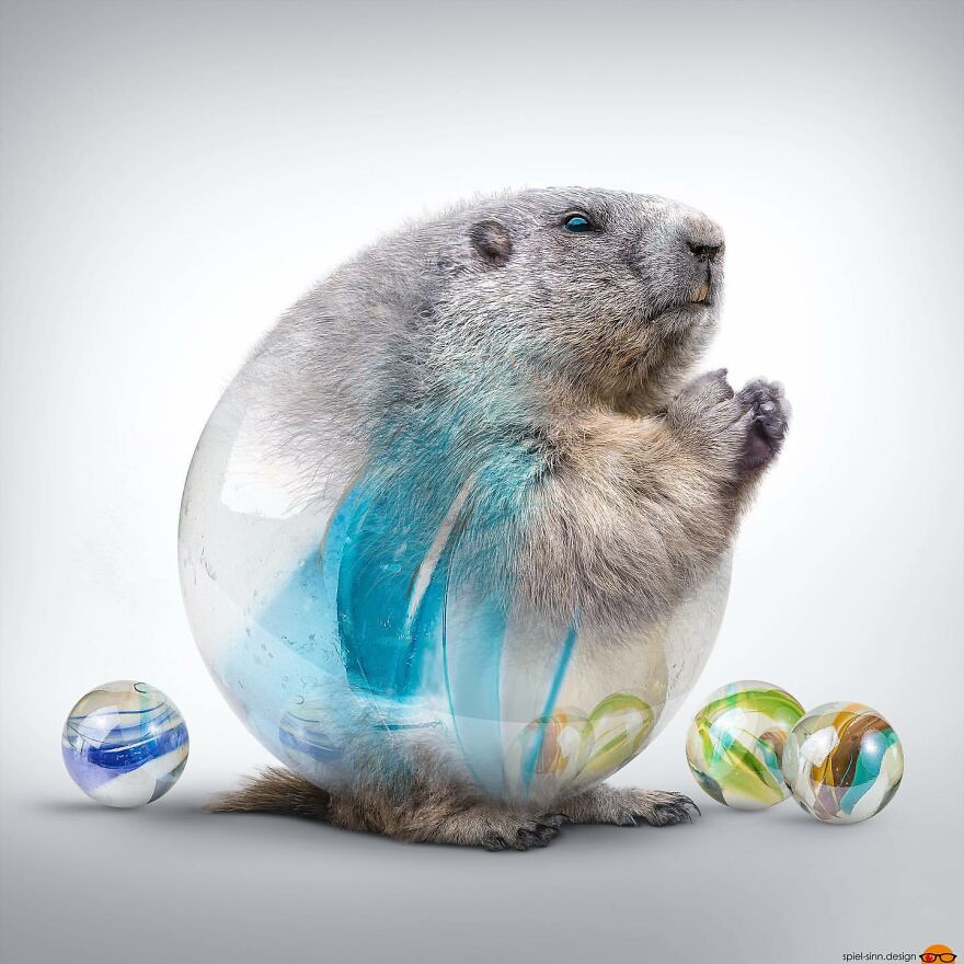 Digital Artist Makes Amazing Image Edits Using Animals, Fruits And Vegetables (120 Pics)