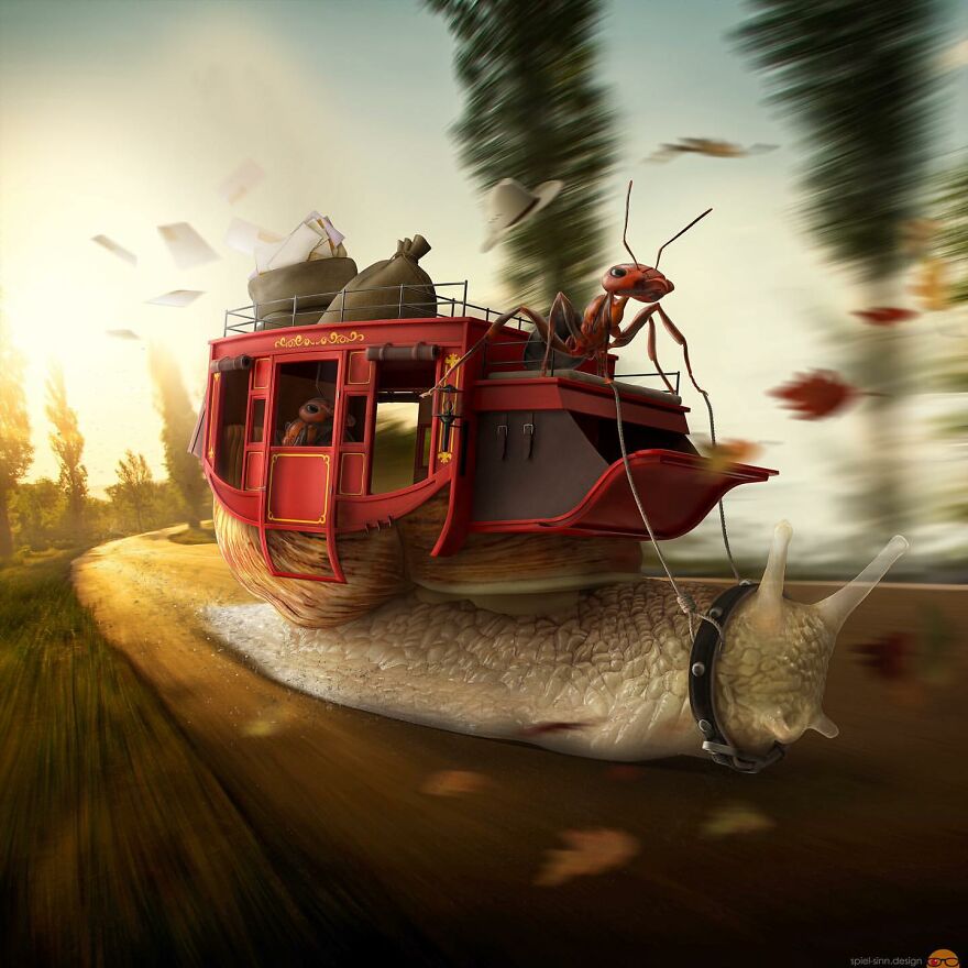 Digital Artist Makes Amazing Image Edits Using Animals, Fruits And Vegetables (120 Pics)