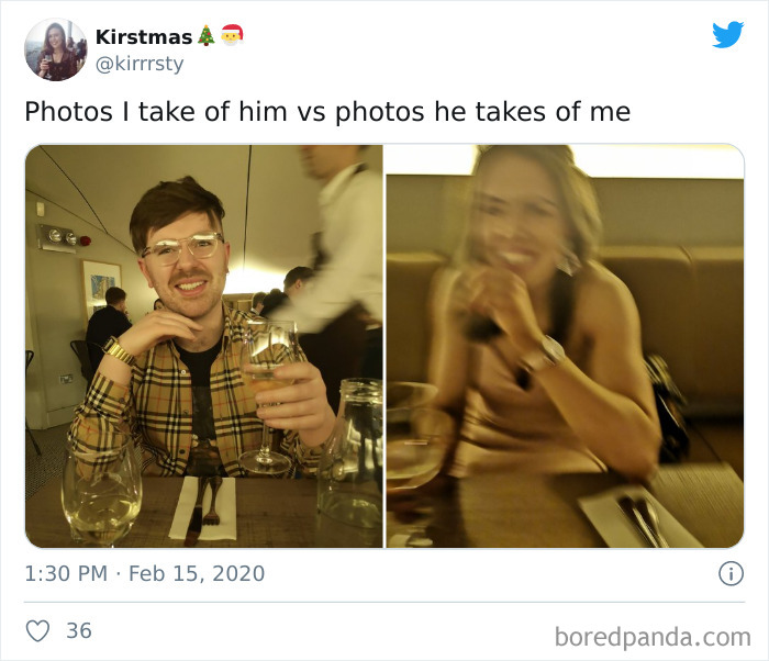 The Photos I Take Of Him vs. The Photos He Takes Of Me