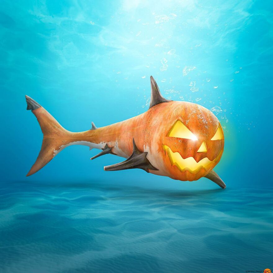 Digital Artist Makes Amazing Image Edits Using Animals, Fruits And Vegetables (120 Pics)