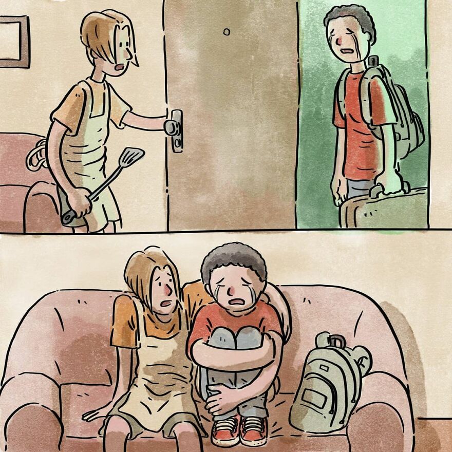 Brazilian Artist Creates Heartbreaking Comics Without Using A Single Word Brazilian Artist Creates Heartbreaking Comics Without Using A Single Word