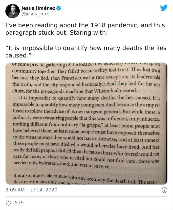 People Are Noticing How The Scenario Of The 1918 Spanish Flu Seems Eerily Similar To What We’re Currently Going Through