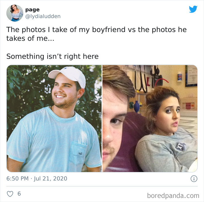 The Photos I Take Of Him vs. The Photos He Takes Of Me