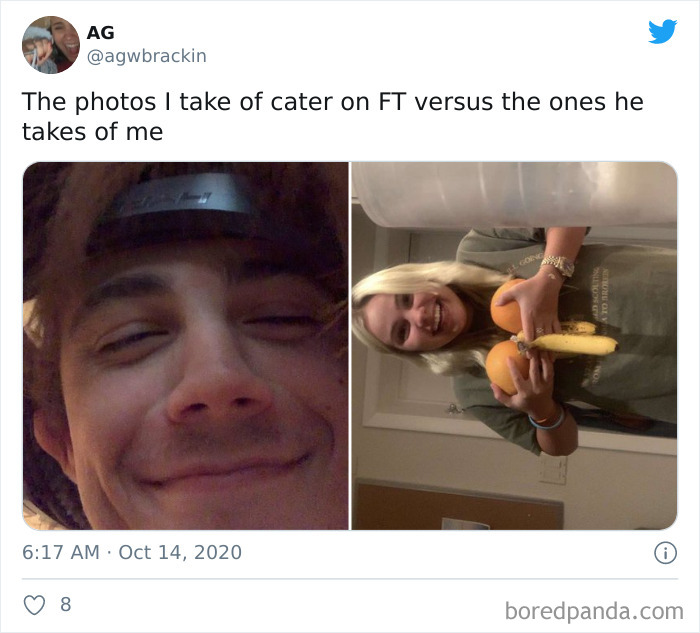 The Photos I Take Of Him vs. The Photos He Takes Of Me