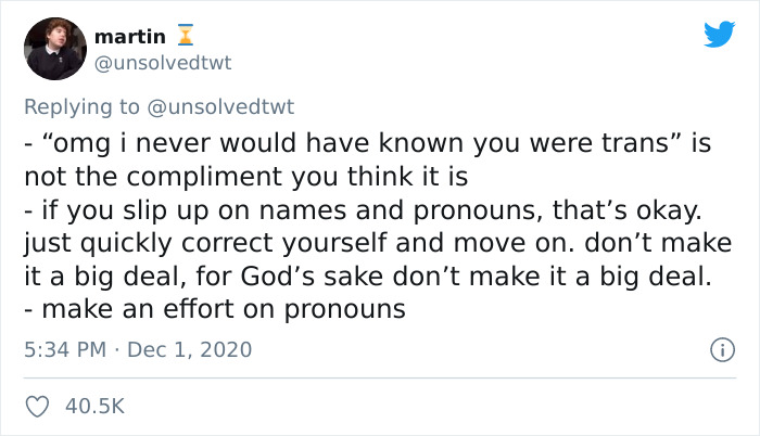‘Basic Trans Etiquette’ Goes Viral After Elliot Page Comes Out As Transgender ‘Basic Trans Etiquette’ Goes Viral After Elliot Page Comes Out As Transgender