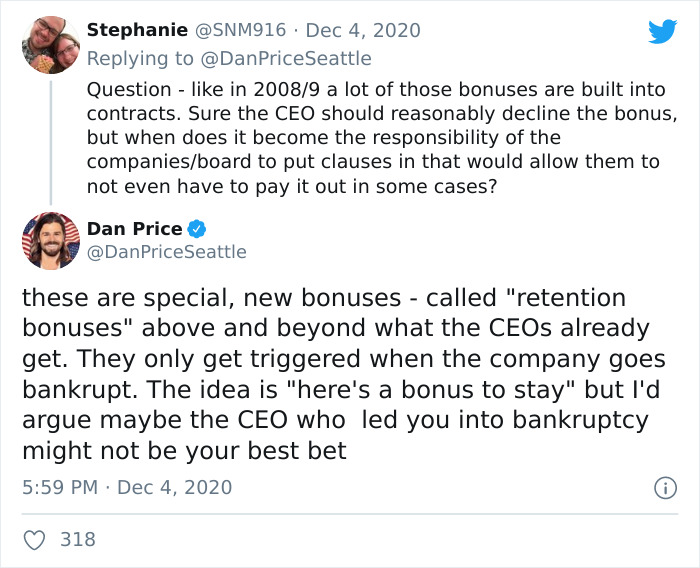 Twitter Is Enraged After An Entrepreneur Reveals A List Of Companies That Went Bankrupt But Paid The CEOs 7-Digit Sums Twitter Is Enraged After An Entrepreneur Reveals A List Of Companies That Went Bankrupt But Paid The CEOs 7-Digit Sums
