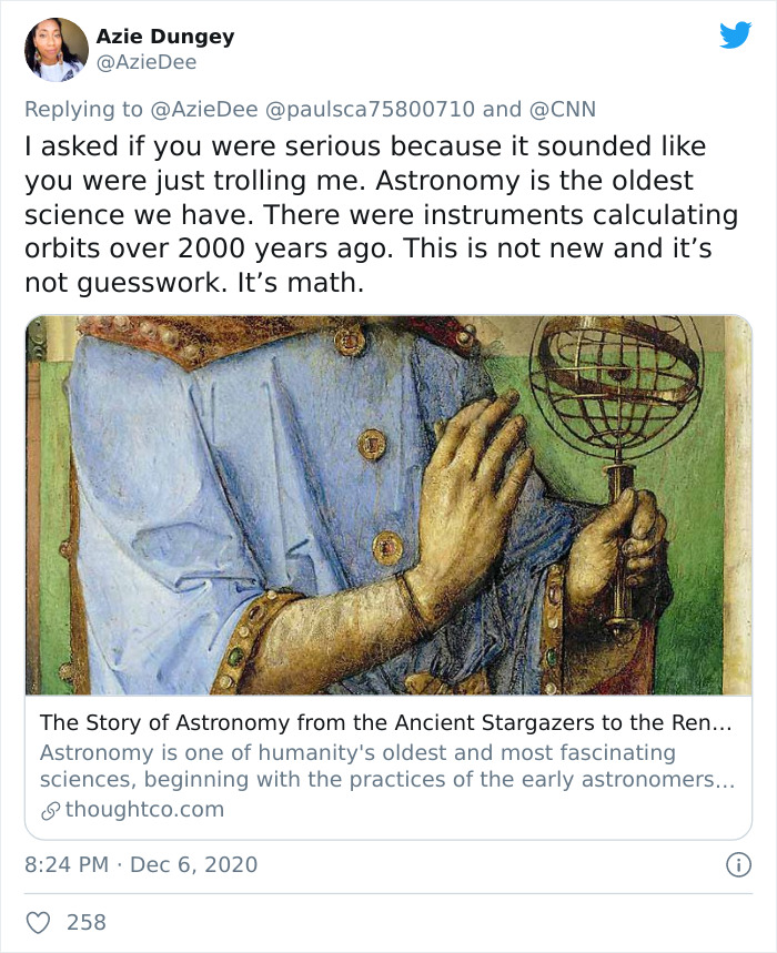 'Don't Talk If You Didn't Live In The Middle Ages': Person Doesn't Believe In Science, Gets Perfectly Shut Down 'Don't Talk If You Didn't Live In The Middle Ages': Person Doesn't Believe In Science, Gets Perfectly Shut Down