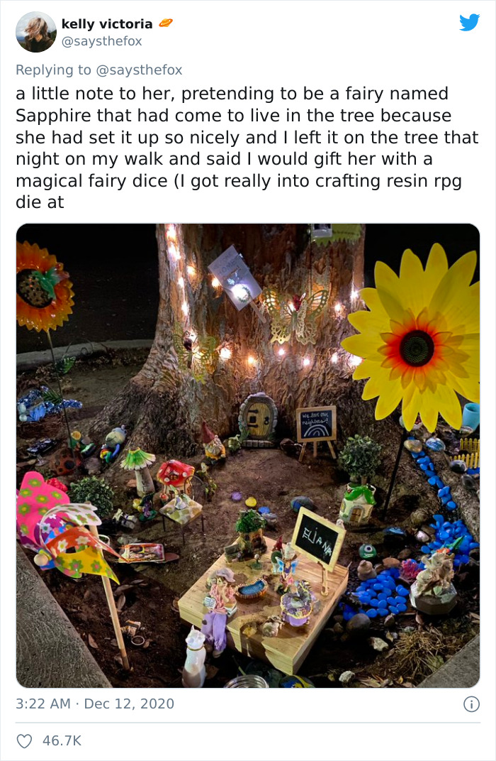 4-Year-Old Feels Lonely In Quarantine, Sets Up A Fairy Garden, Her Neighbor Notices And Pretends To Be A Fairy Named Sapphire For 9 Months 4-Year-Old Feels Lonely In Quarantine, Sets Up A Fairy Garden, Her Neighbor Notices And Pretends To Be A Fairy Named Sapphire For 9 Months