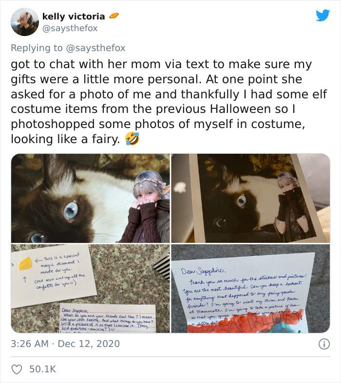 4-Year-Old Feels Lonely In Quarantine, Sets Up A Fairy Garden, Her Neighbor Notices And Pretends To Be A Fairy Named Sapphire For 9 Months