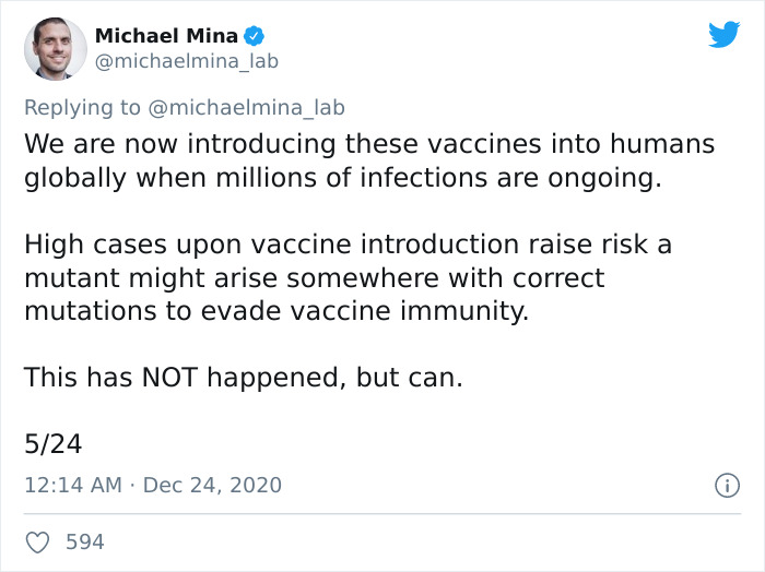 Harvard Epidemiologist Warns People About &ldquo;Immune Escape&rdquo; After New COVID-19 Vaccines