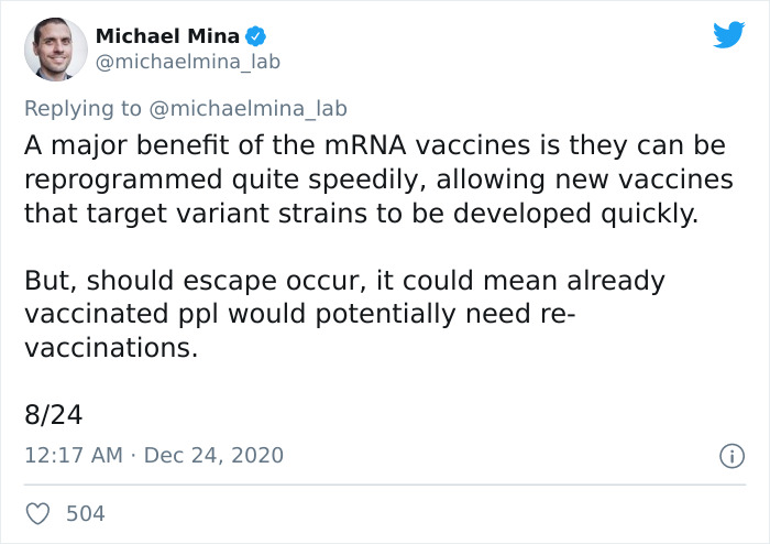 Harvard Epidemiologist Warns People About &ldquo;Immune Escape&rdquo; After New COVID-19 Vaccines