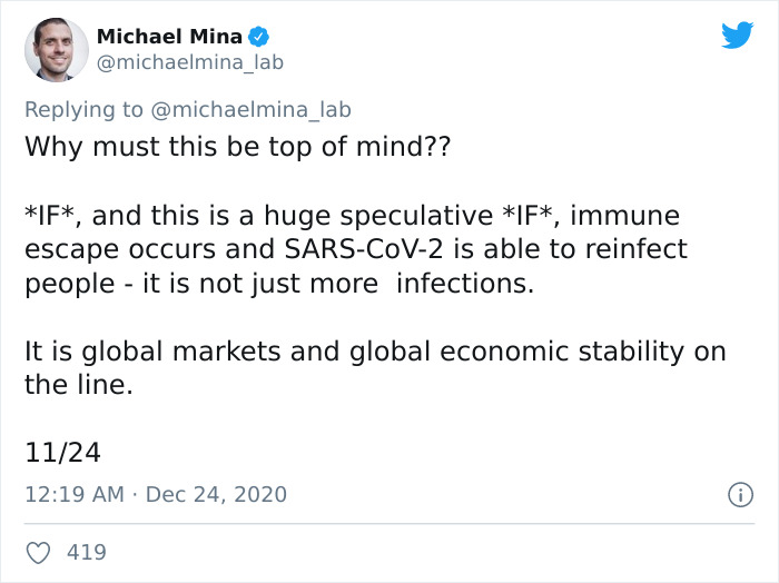 Harvard Epidemiologist Warns People About &ldquo;Immune Escape&rdquo; After New COVID-19 Vaccines