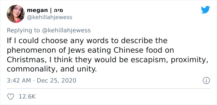 Twitter Thread Explains Why New York Jews Always Eat Chinese On Christmas Twitter Thread Explains Why New York Jews Always Eat Chinese On Christmas