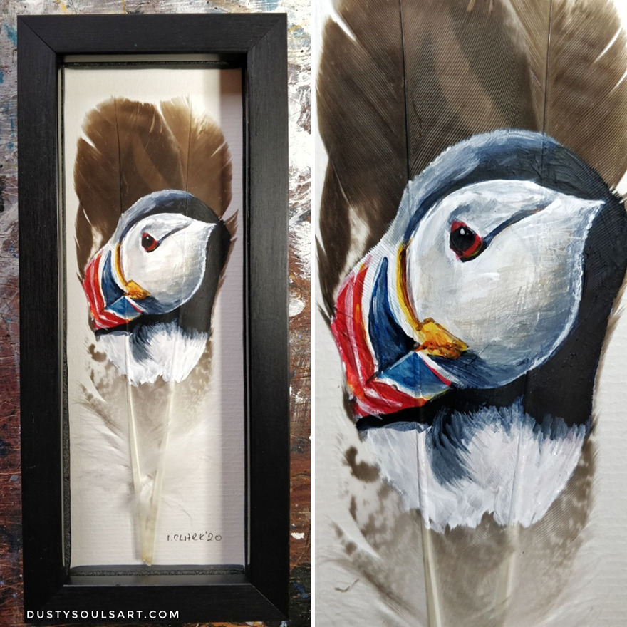 I'm Surviving Lockdown By Painting On Feathers