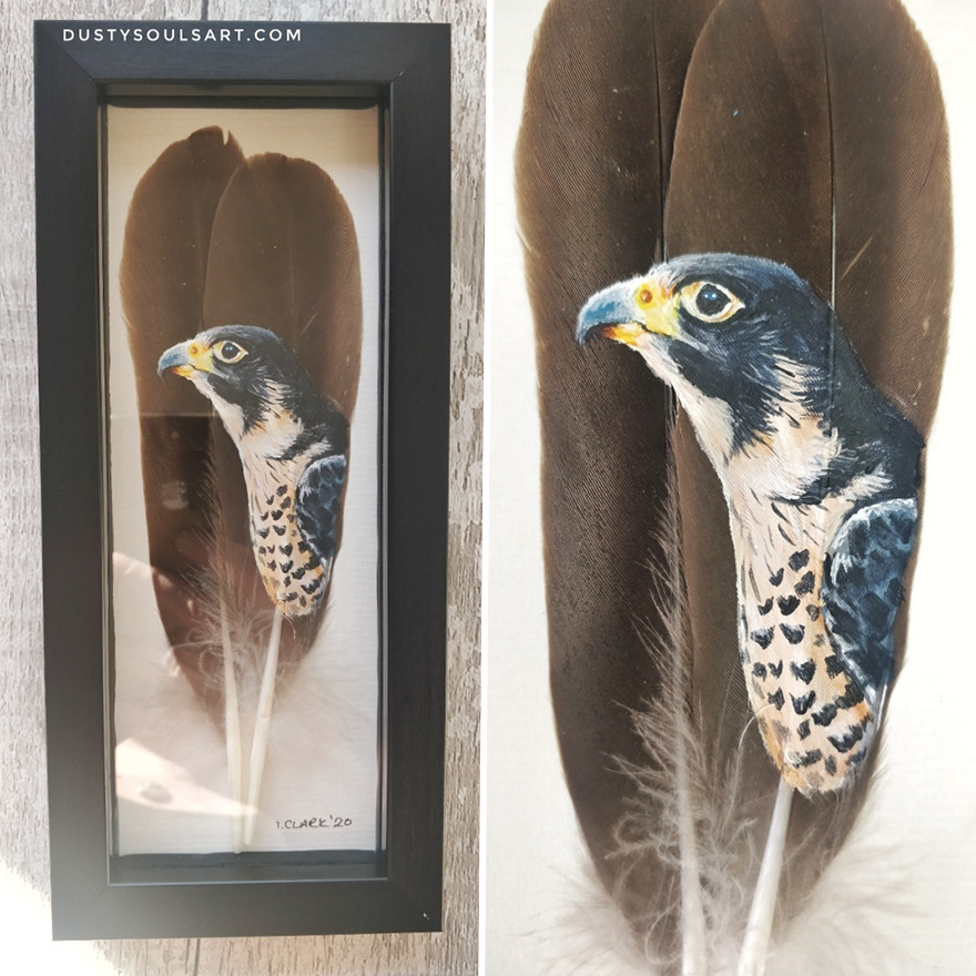 I'm Surviving Lockdown By Painting On Feathers