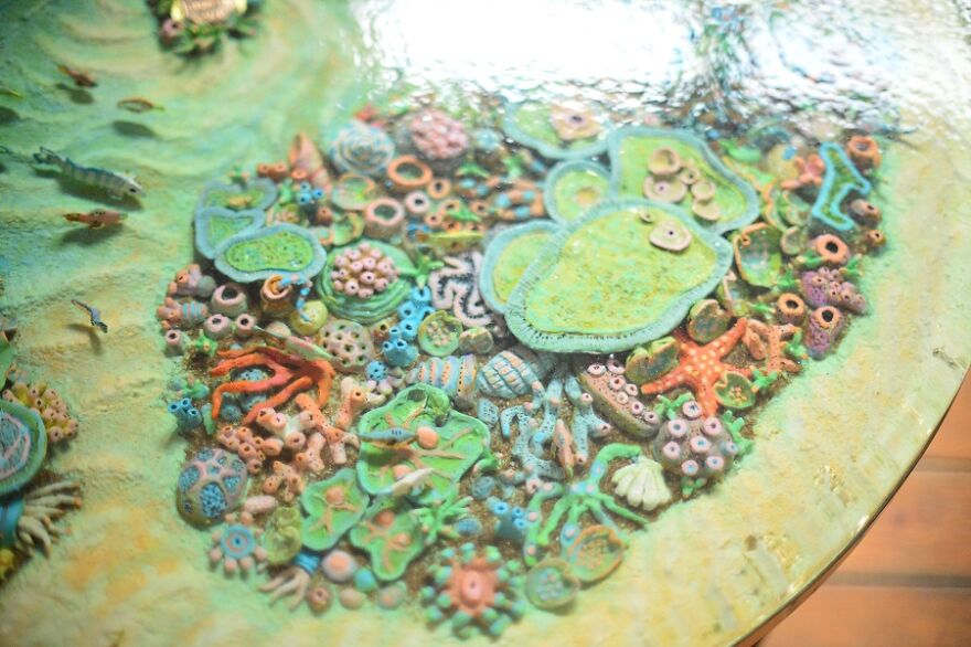I Built The Most Beautiful Coral Reef Table I Built The Most Beautiful Coral Reef Table
