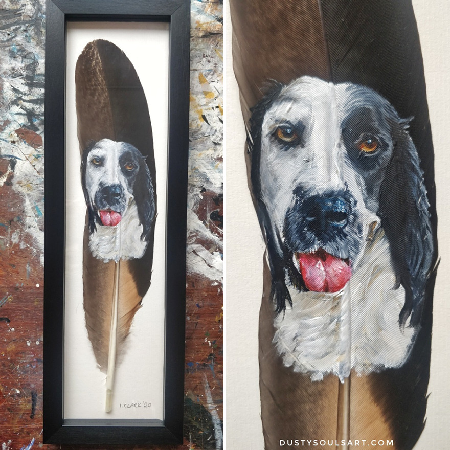 I'm Surviving Lockdown By Painting On Feathers