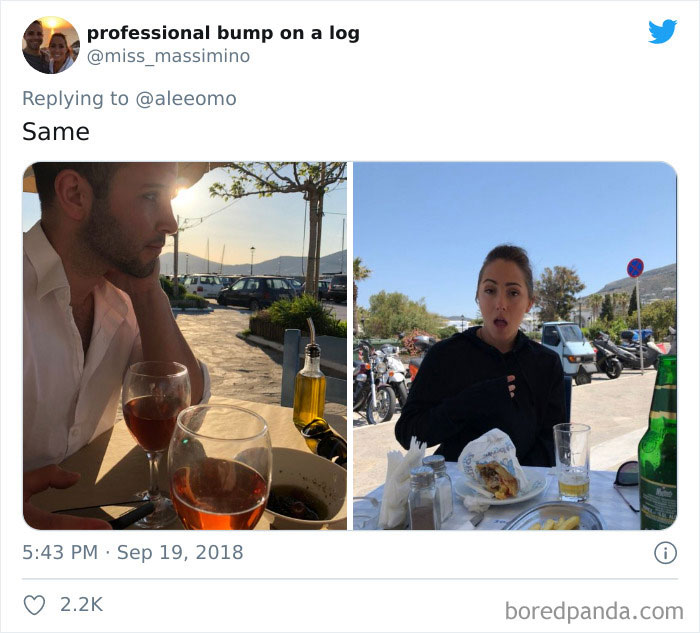 The Photos I Take Of Him vs. The Photos He Takes Of Me