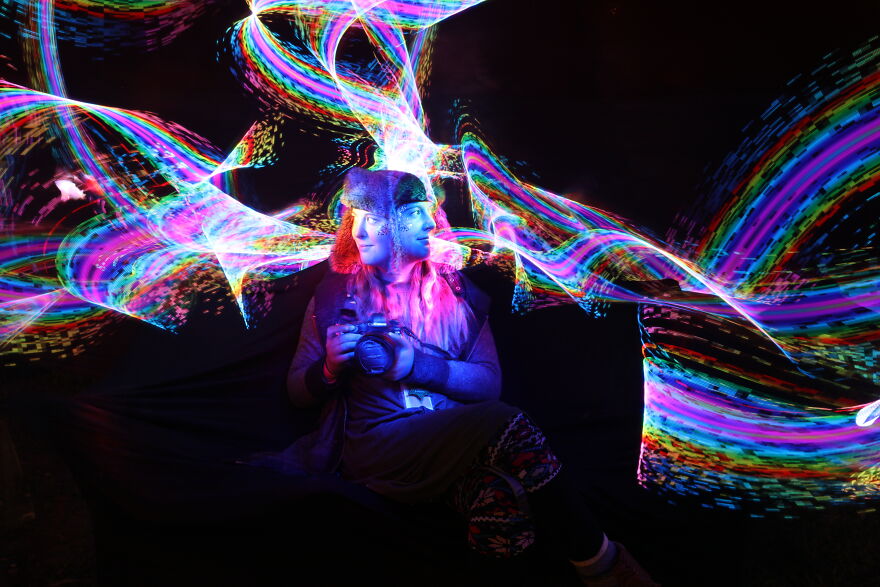 Checkout My Trippy, Trail-Infused Portraits Created After Nearly A Decade Of Experience Making Photographic Art With Only Light