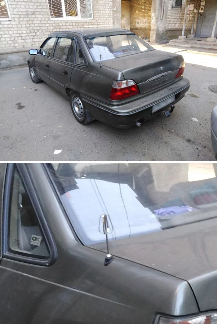 An Attention Grabbing, But Questionably Working Car Antenna