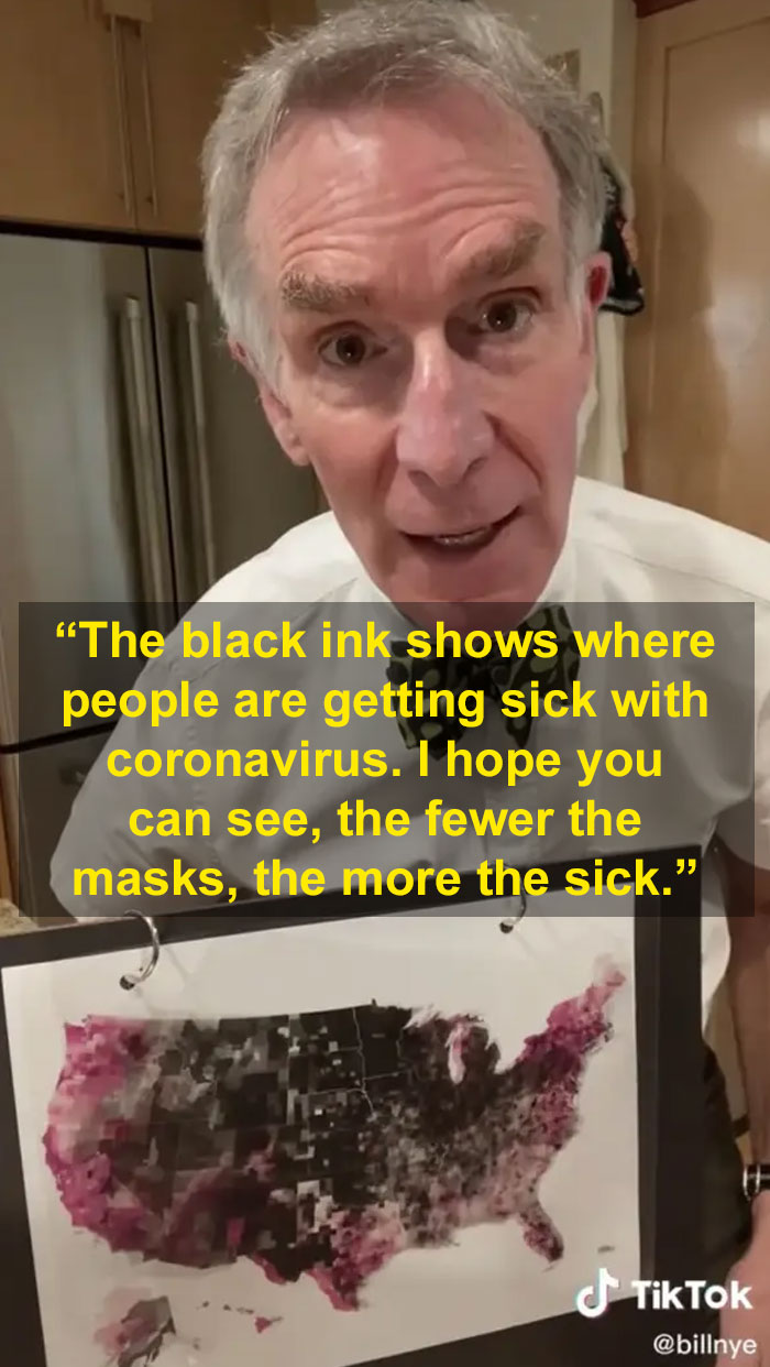 Bill Nye Perfectly Shuts Down Anti-Maskers' Fake Science On Why Masks Don't Work