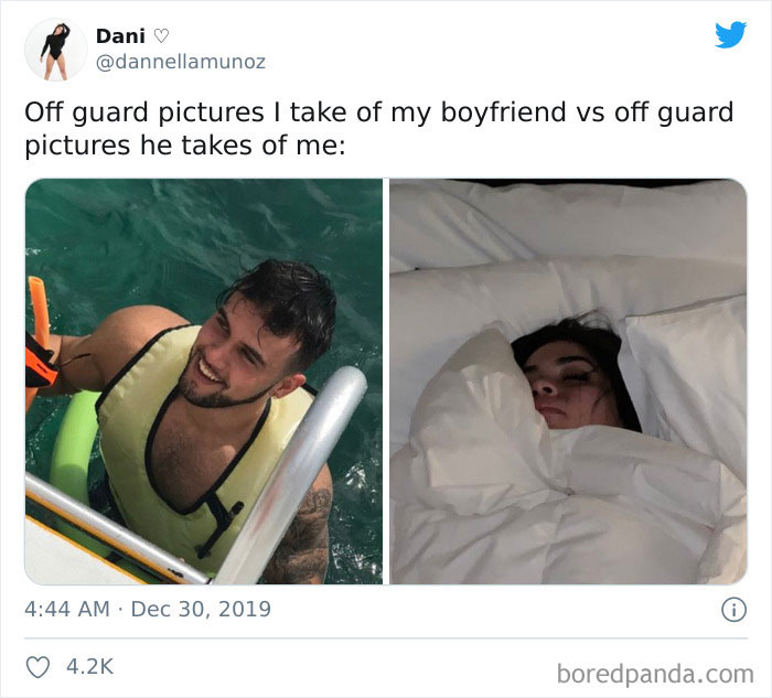 The Photos I Take Of Him vs. The Photos He Takes Of Me