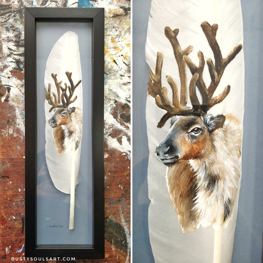 I'm Surviving Lockdown By Painting On Feathers