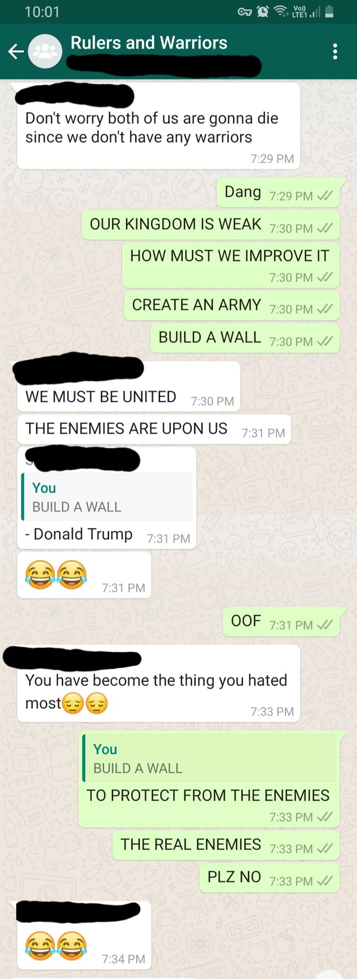 We Had A Roleplay During History Class, Where We Dress Up And Act Like Rulers, Warriors, Traders, Peasants Etc. Me And My Friend Were Rulers. (We Learned In History Class That Purple Used To Build Walls Around Their Cities)