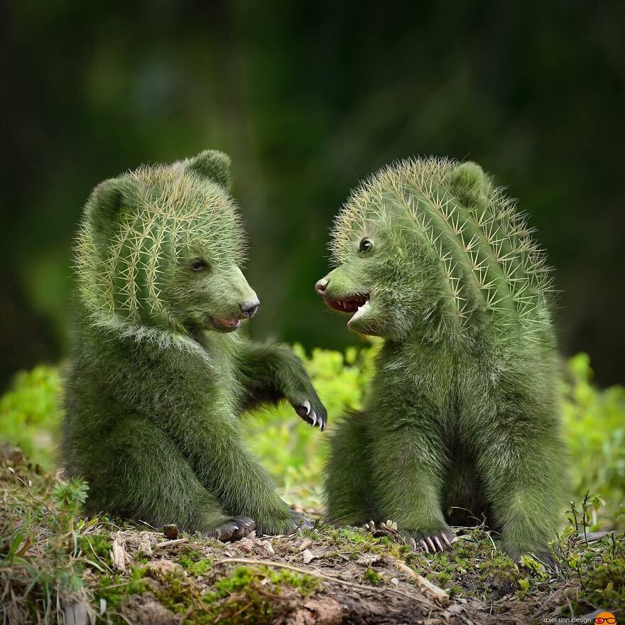 Digital Artist Makes Amazing Image Edits Using Animals, Fruits And Vegetables (120 Pics)