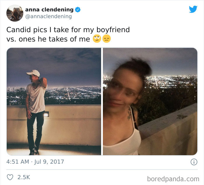 The Photos I Take Of Him vs. The Photos He Takes Of Me