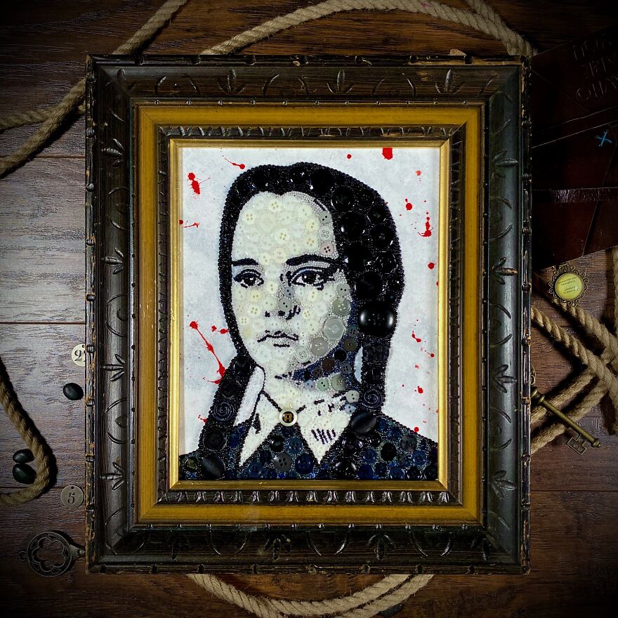 My Art From Button And Beads