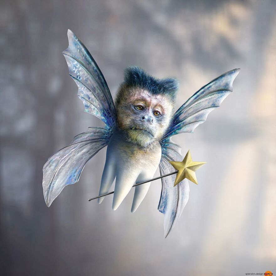 Digital Artist Makes Amazing Image Edits Using Animals, Fruits And Vegetables (120 Pics)