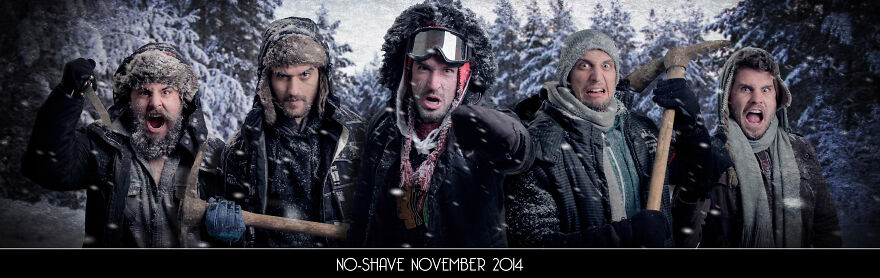 Every Year, This Group Of Friends Do Themed “No Shave November” Pictures Every Year, This Group Of Friends Do Themed “No Shave November” Pictures