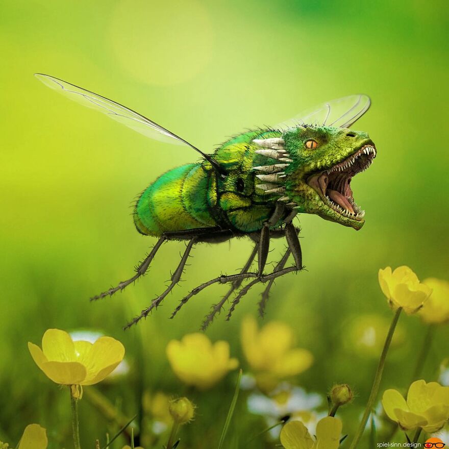 Digital Artist Makes Amazing Image Edits Using Animals, Fruits And Vegetables (120 Pics)