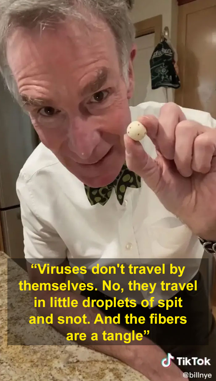 Bill Nye Perfectly Shuts Down Anti-Maskers' Fake Science On Why Masks Don't Work