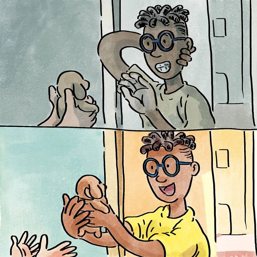 Artist's Comic "The Choice" Shows Two Different Outcomes That Come From Choosing To Have Or Not To Have A Dog Artist's Comic "The Choice" Shows Two Different Outcomes That Come From Choosing To Have Or Not To Have A Dog