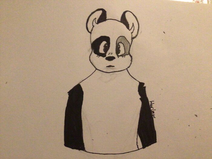 For My Second Time Ever Drawing A Panda, I Don’t Think It Turned Out Half Bad