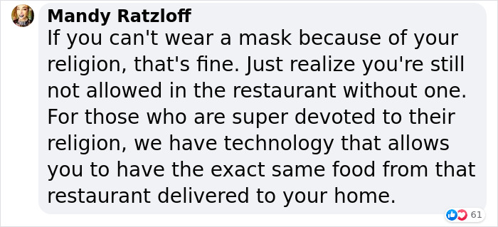 Anti-Maskers Claim “Religious Exemption” At Denny's, Make The Waitress Quit Her Job On The Spot Anti-Maskers Claim “Religious Exemption” At Denny's, Make The Waitress Quit Her Job On The Spot