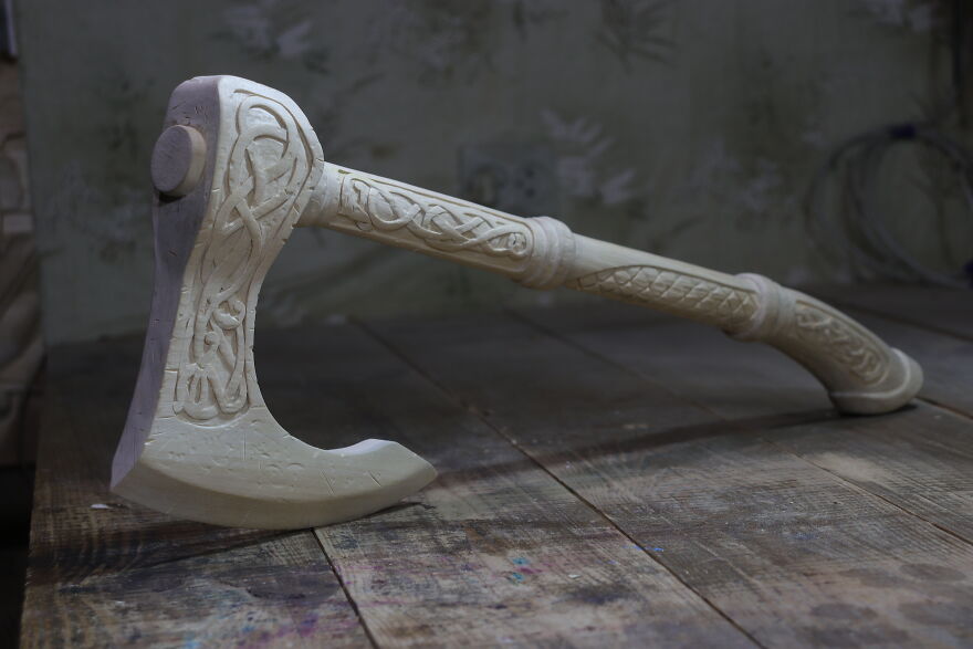 I Made Wooden Axe Inspired By The Assassin's Creed Valhalla