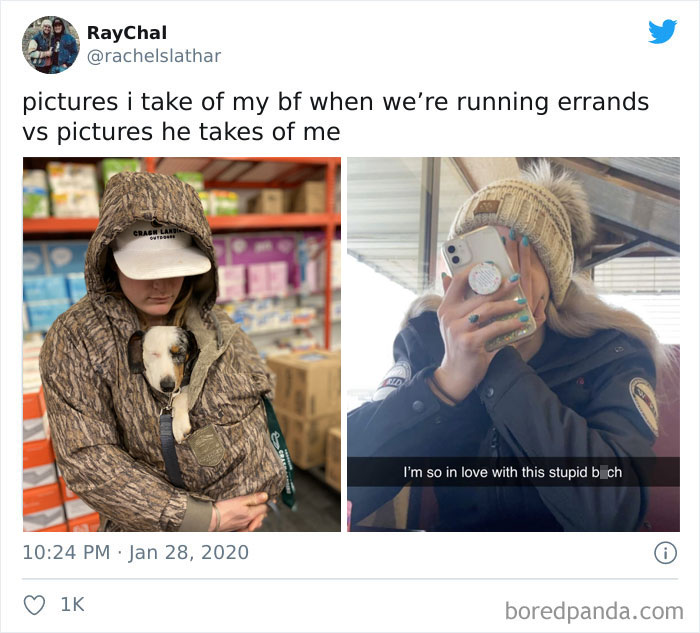 The Photos I Take Of Him vs. The Photos He Takes Of Me