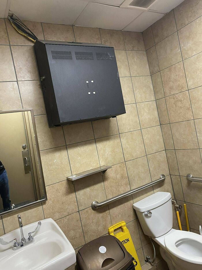 Talk About A Security Risk. I Stopped At A Gas Station, And Their Sole, Family Bathroom Hosted The Rack For The Whole Station