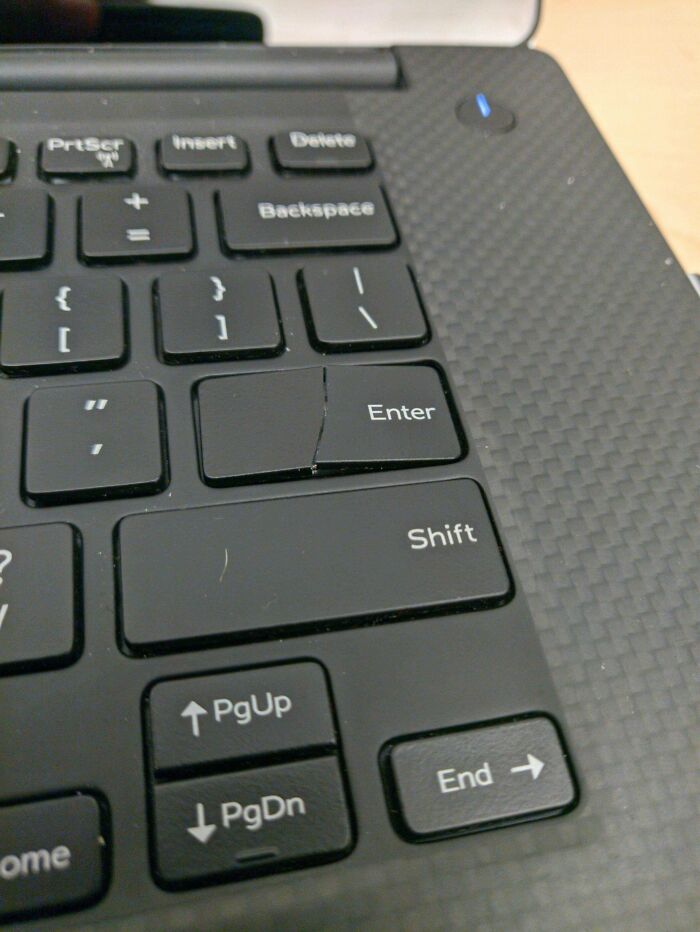 Apparently I Type Too Hard