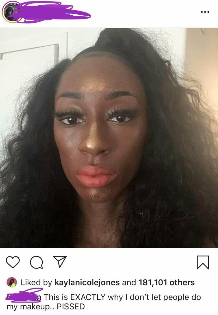 Laughing At The Eyelashes. Poor Girl