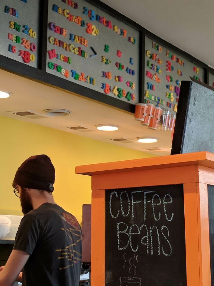 This Coffee Shop Overhead Menu Gave Me A Headache