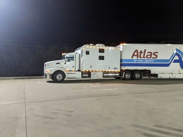 This Huge Sleeper Semi I Saw At Work.