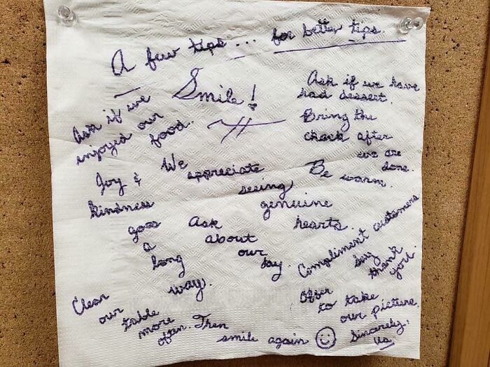 From My Friends’ Server Group. This Was Given By A 6 Top Instead Of A Tip