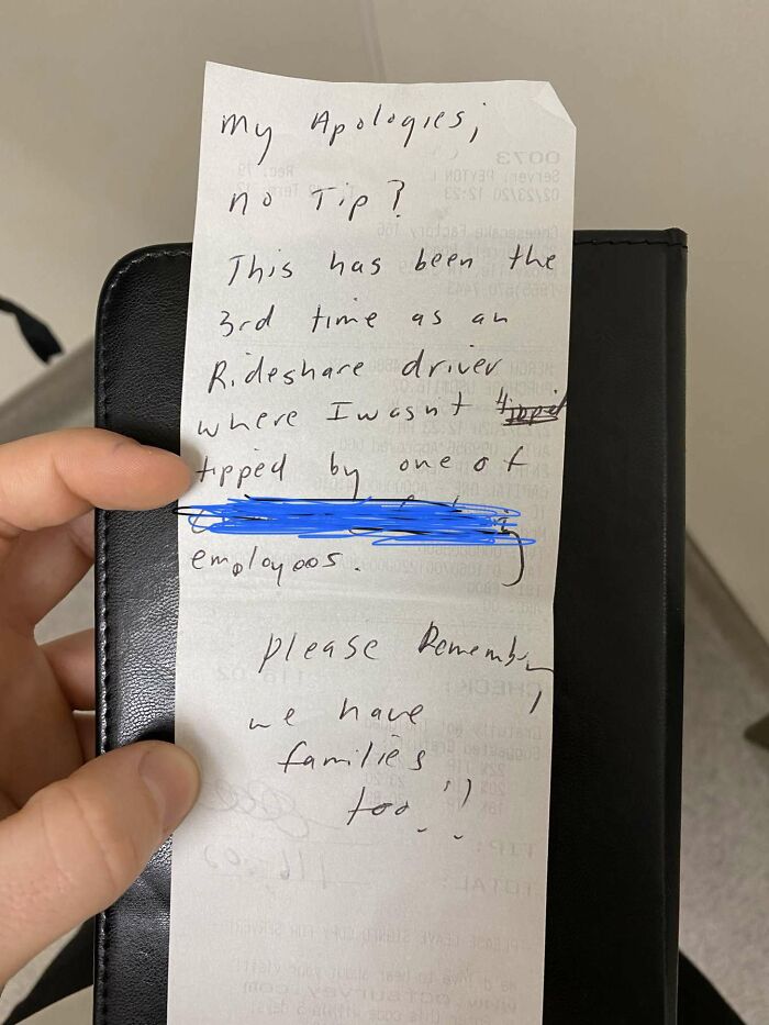 Had A Co Worker Receive This On A Check Over A Hundred Dollars. People Never Cease To Amaze Me