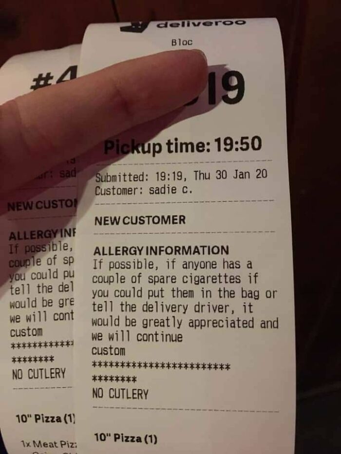 Give Me Cigarettes Or I Won't Come Back