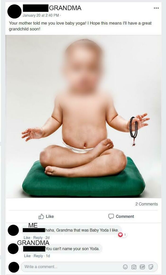 My Grandma Thought I Love Babies Doing Yoga